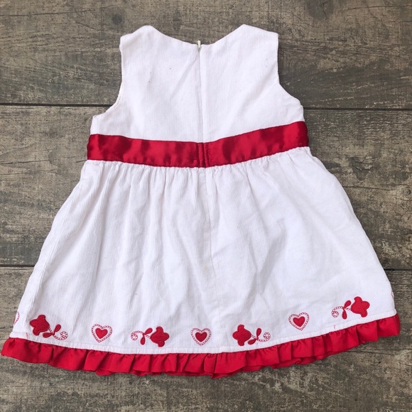 Hanna Andersson Cream and Red Corduroy Dress - Picture 2 of 7